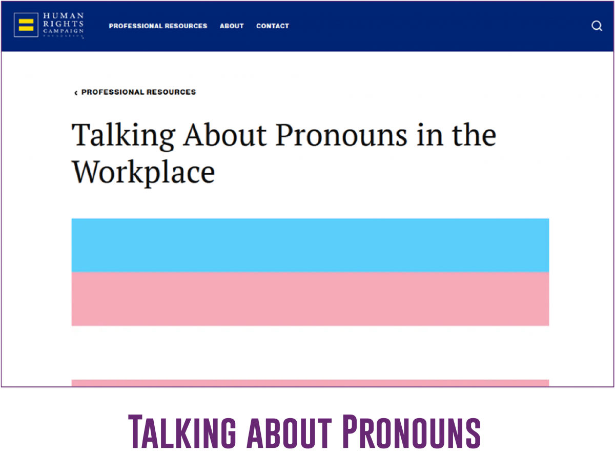Talking about pronouns