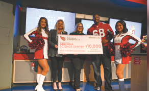NFL’s Arizona Cardinals Make a $10,000 Donation to the Arizona Science Center’s “Girls in STEM” Program